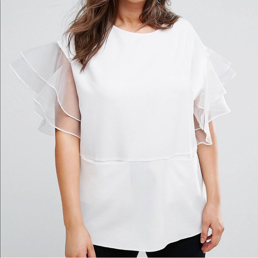 Ruffle Sleeve Tunic